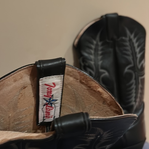 Men's Tony Lama Handmade Leather Vaquero Cowboy Boots - Picture 8 of 13